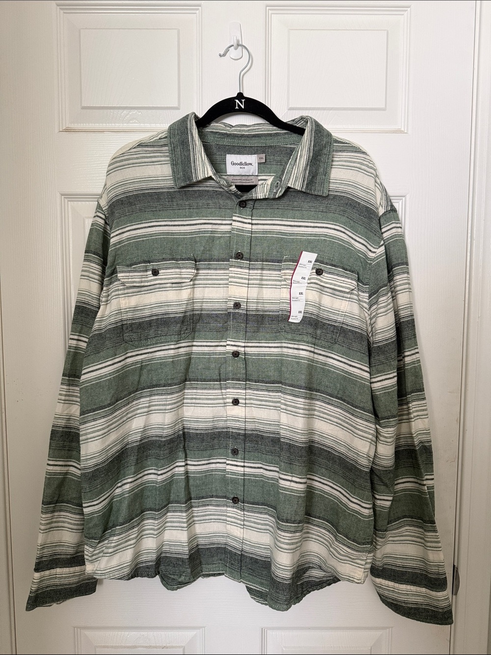 Mens striped flannel